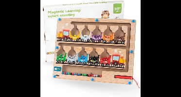 Youly® Magnetisch Doolhof Houten Speelgoed – Educatief Montessori Speelgoed voor Kinderen vanaf 3 jaar - Trein Editie