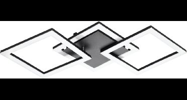 EGLO connect.z Paranday-Z Smart Plafondlamp - 65 cm - Zwart/Wit - Instelbaar wit licht - Dimbaar - Zigbee