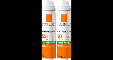 La Roche-Posay Anthelios Zonnebrand Mist Gezicht SPF50 - Voordeelbundel 2x 75ml