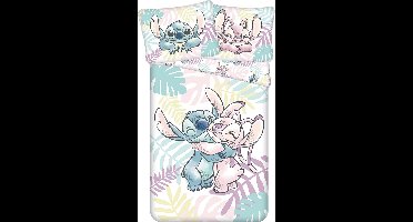 Stitch en Angel dekbedovertrek Knuffel 140 x 200 cm - 70x90cm