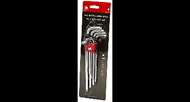 AOK 9 Delige Professionele Torx Lange Inbussleutel Set