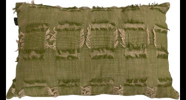 Mica Decorations Geweven Sierkussen 55x35 cm – Groen