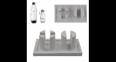 SodaStream Flessenhouder & Droogrek - Wit, Stevig met Dophouder