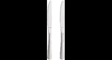 Amefa Baguette - 2-dessertmessen - hoogglans - zilverkleurig