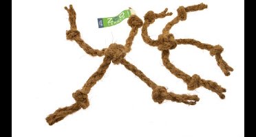 Zoolekker Cocos touw spider M - natuurlijk hondenspeelgoed met tandverzorgende werking