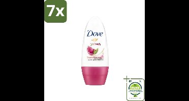 7 x Dove - Deodorant - Roll-on Go Fresh Granaatappel - Frisse geur - 50 ml - Grootverpakking - Deodorant - Antitranspirant - Dove - Granaatappel - Roll-on