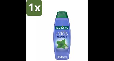 1 x Palmolive Shampoo Anti-Roos 350 ml - Anti-roos Shampoo - Wilde Munt Shampoo - Roosbestrijdend Shampoo - Gezonde Hoofdhuid - Verfrissend Haar