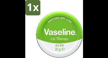 1 x Vaseline - Original Tin - Lip Therapy - Aloë Vera - 20 g - Lippenbalsem - Aloë Vera - Droge Lippen - Lippenverzorging - Vochtigheid