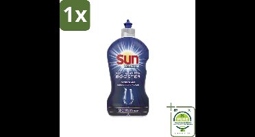 1 x Sun - Shine & Dry Booster - Spoelglans - 450 ml - Vaatwasser Spoelmiddel - Vaatwasser Glanssmiddel - Sneller Drogen Vaat - Streeploos Vaat - Frisse Muntgeur