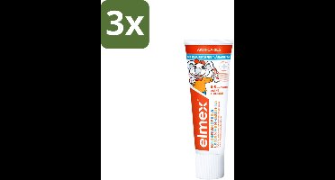 Elmex Gel-Tandpasta Peuter (0-5 Jaar) 75 ml - Bulkverpakking - 3 stuks