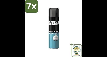 7 x Gillette - Scheerschuim - Normale Huid - Verzachtend en beschermend - 200 ml - Grootverpakking - Scheerschuim - Huidbeschermend - Verzachtend - Normale Huid - Scheermes