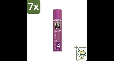 7 x Proset Haarspray Ultra Sterk 300 ml - Grootverpakking - Haarspray - 48 Uur Fixatie - Ultra Sterk - ProVitamine B5 - Langdurige Hold