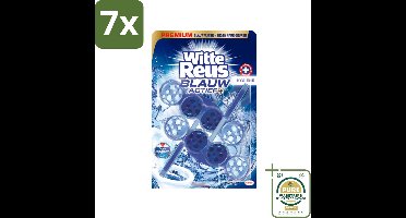 7 x Witte Reus Toiletblok Blauw Actief Hygiëne 2 stuks per verpakking - Grootverpakking - Toiletblok - Hygiëne - Reinigingsblok - Blauw Water - Kalkaanslag