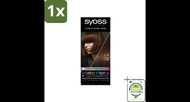 1 x Syoss - Haarverf - 4-6 Honey Brown - 1 Haarkleuring - Haarverf - Permanente Haarkleuring - Honingbruin - Syoss - Grijsdekking
