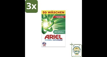 3 x Ariel – Waspoeder – Original – 3 kg – 50 wasbeurten - Grootverpakking - Koffiezetapparaat - Koffiezetapparaat - Koffiezetapparaat