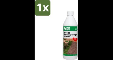 1 x HG - Tuin - Groene Aanslagreiniger - Concentraat - Binnen 36 Uur Resultaat - 1L - Groene Aanslag Verwijderen - Aanslag Reinigen - Algengroei Bestrijden - Terras Reinigen - Paden Reinigen