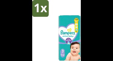 Pampers – Luiers – Active Baby Maat 3 – 54 Luiers - 1 stuk