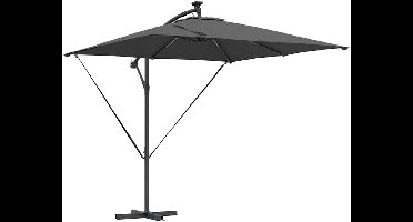 Cantilever Banana Parasol | Zonnescherm | Tuinparasol Antraciet 249 x 249 x 250 cm