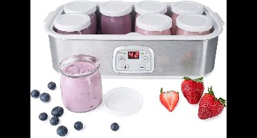RVV® Yoghurtmaker - Yoghurtmakers - Zilver - ‎19cm x 37cmx 15cm