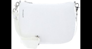 MANDARINA DUCK Leren schoudertas Mellow Leather Hobo Bag Blanc wit