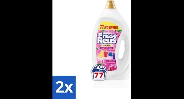 Frisse Reus - Vloeibaar Wasmiddel - Orchidee - Gekleurde Was - 77 Wasbeurten - Voordeelverpakking - 2 stuks