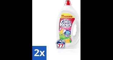 Color Reus - Vloeibaar Wasmiddel - Gekleurde Was - 77 Wasbeurten - Voordeelverpakking - 2 stuks