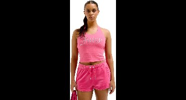 Juicy Couture Juicy Couture Tied Halter Neck Top ROZE - Maat XS