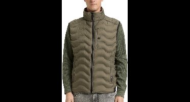 Tom Tailor - Bodywarmer - Heren - 2XL-56 - Olijf - Polyester - 1048510