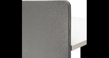 IVOL Akoestische Scheidingswand Duo Bureau - 160x80 cm - Grijs - Bureau - Tussenwand - Scheidingspaneel Bureau