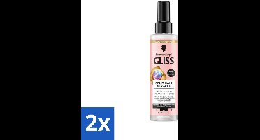 Gliss - Split End Anti-Klit Spray - Tegen Gespleten Haarpunten - 200 ml - Voordeelverpakking - 2 stuks