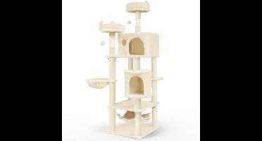 Krabpaal voor Grote Katten - Krabton - Kattenhuis - Beige