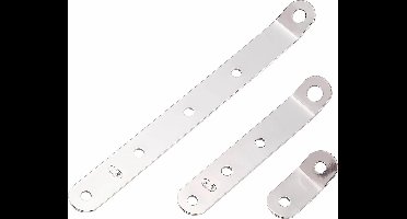 Seilflechter - Wantputting Plaat - RVS - Gebogen - Maat: 125x20mm