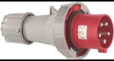 ABL CEE 4-polig stekker - 125A 400V - Rood
