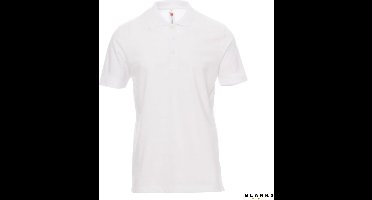 Payper Rome: Katoenen Piquet Polo Shirt Heren met Korte Mouwen en Parelmoer Knopen - Wit - S