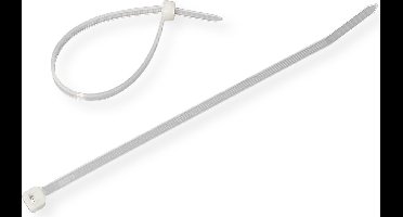 VALUE Tie-wraps, 15cm, 3,7mm, haaks, 100 stuks