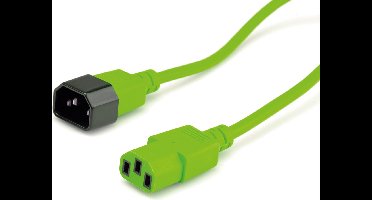 ROLINE stroomverlengkabel, IEC 320 C14 - C13, groen, 3 m