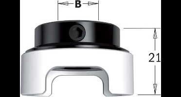 CMT - Meerdraaiende diepte instelring in Delrin® - Bouten - Snijgereedschappen - 1 Stuk(s)