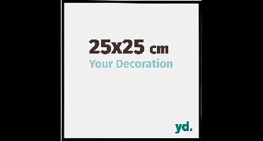 Your Decoration - Fotolijst 25x25 cm - Kunststof - Zwart Mat - Evry