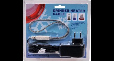 Drinkbak verwarmingskabel - voorkomt bevriezing van drinkwater bij vorst 10 watt