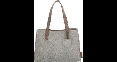 Beagles Vilt Shopper Marbella Grijs