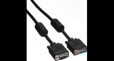 ROLINE SVGA kabel HD15 ST - BU met ferrietkern, 20 m