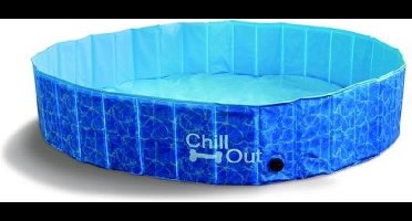 All For Paws Chill Out Hondenzwembad - Blauw - S: 80 x 80 x 25 cm