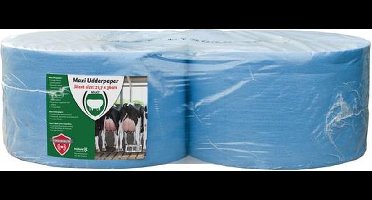 Excellent Maxi Uierpapier - Hoge kwaliteit Large - 3 laags - 21.7x36 cm - blauw - 2 Rollen - 4,5 kg per rol