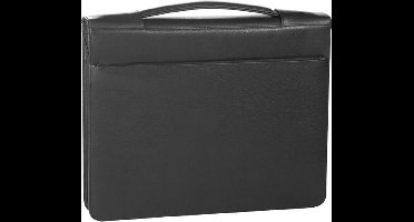 Leren schrijfmap A4 met ringband en ritssluiting