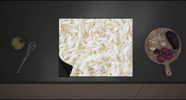 Inductie Beschermer - Hoopje Thaise Rijst - 60x52 cm - 2 mm Dik - Inductieplaat Beschermer met zwarte kern