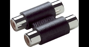 Scanpart dubbele audio adapter - Geschikt om 2 dubbele tulpkabels te verbinden - 2 x RCA naar 2 x RCA - Tulp naar tulp