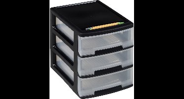 Curver Babel Ladesysteem A4 - 3x5L - 35x26,5x31,3 cm - Zwart