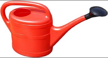 Geli Gieter - rood - kunststof - met broeskop - 5 liter - tuin/tuinier benodigdheden