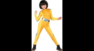 Vegaoo - Geel spion kostuum voor meisjes