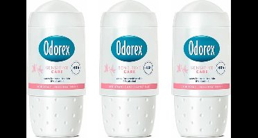 Odorex Deo Roller - Sensitive Care - Voordeelverpakking 3 x 50 ml